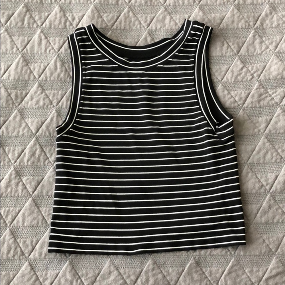 Striped Free People Crop Top